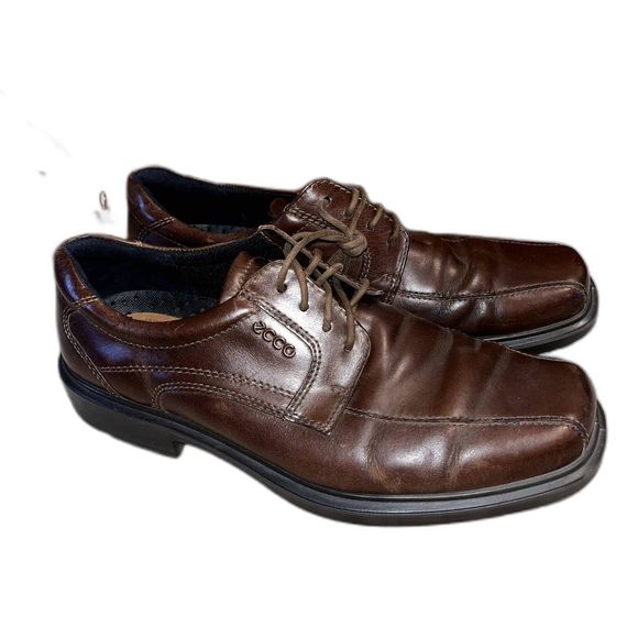 Ecco Other - Ecco Men's 43 (9.5) Brown Comfort Shock Point Dress Shoe Stable Balance